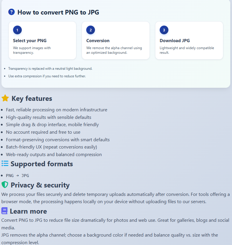 How to convert PNG to JPG?