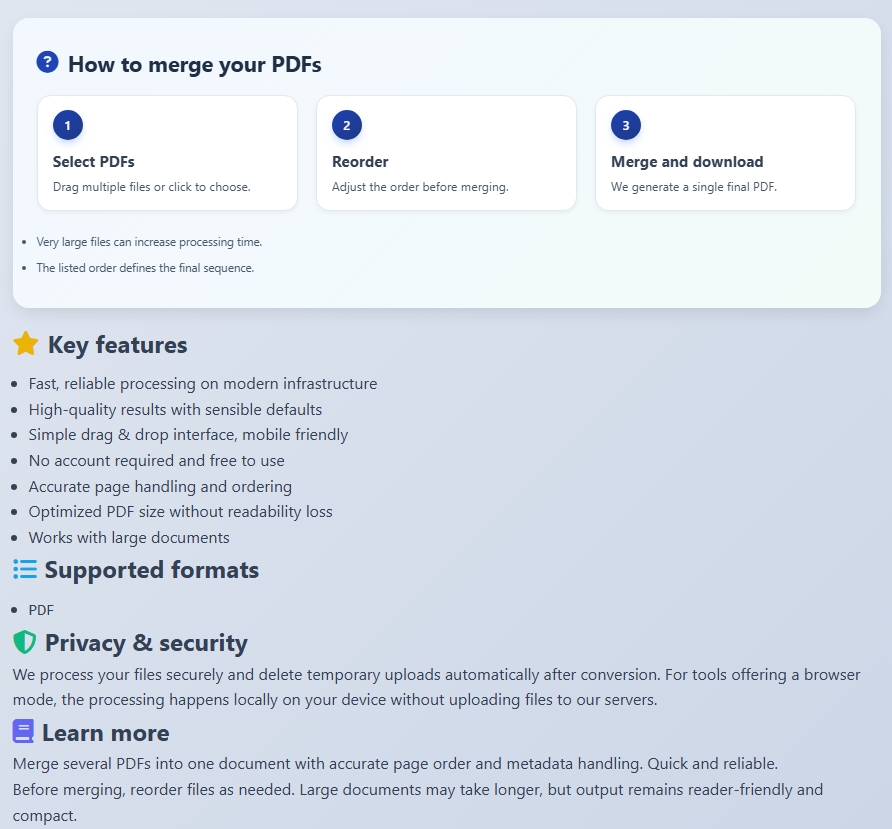 How to merge your PDFs?