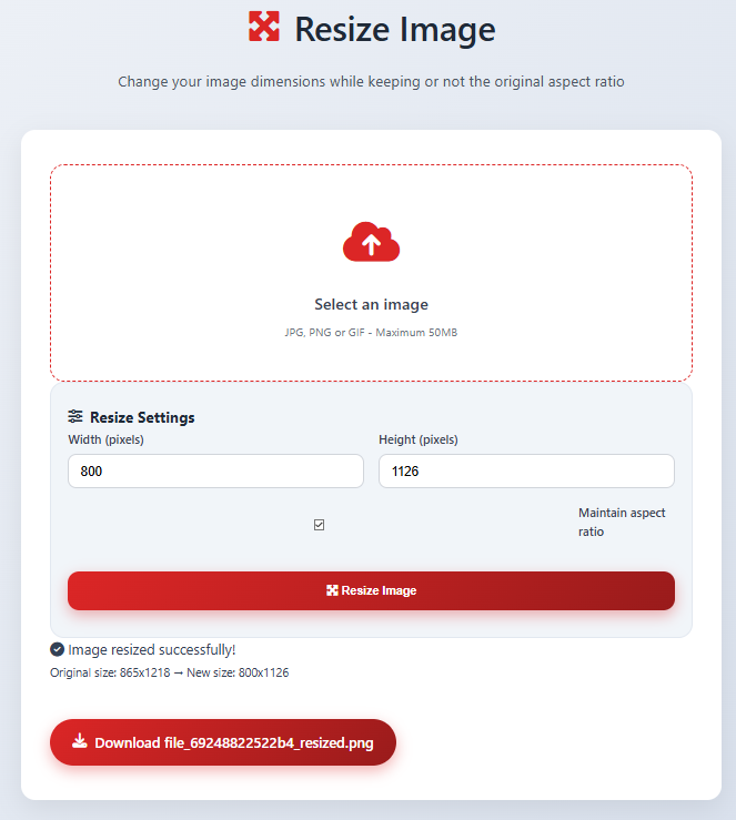 How to Resize image?